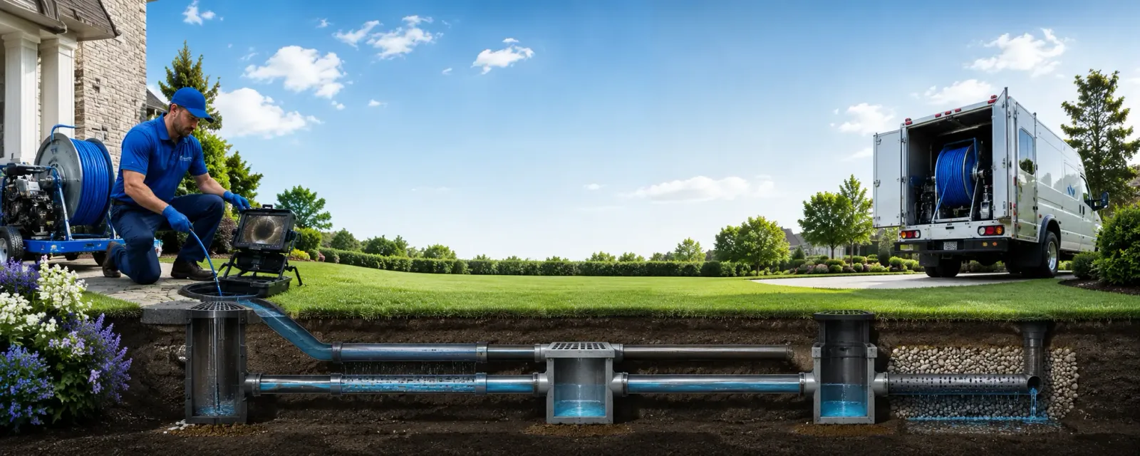 Outdoor drain cleaning information for Midland Park, NJ